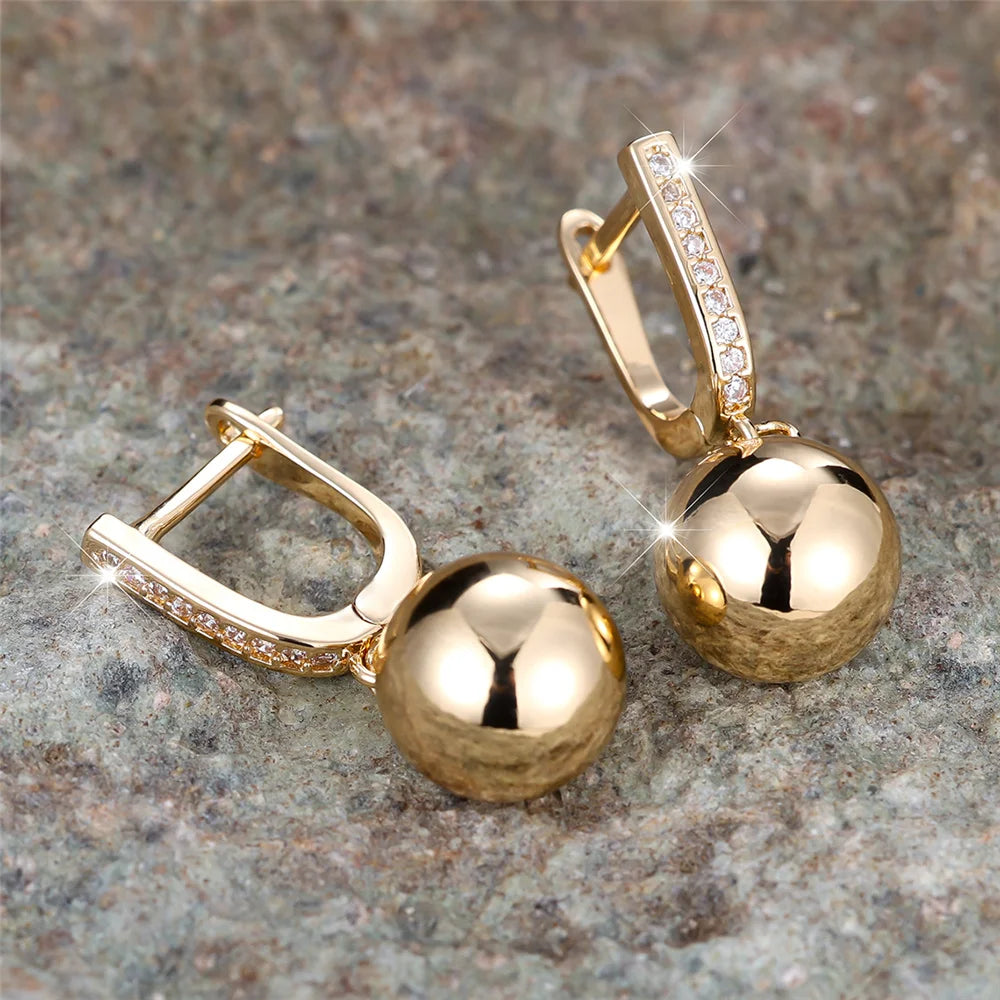 Small Gold Hoop Earrings for Women – Cute Round Metal Charm Earrings, Wedding & Gift Jewellery