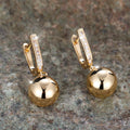Small Gold Hoop Earrings for Women – Cute Round Metal Charm Earrings, Wedding & Gift Jewellery