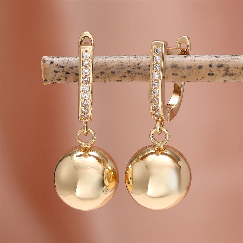 Small Gold Hoop Earrings for Women – Cute Round Metal Charm Earrings, Wedding & Gift Jewellery